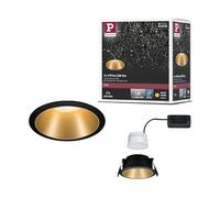 PLM 93403 - Lampada da incasso LED Cole, 1 x 6,5 W, 2700 K, nero/oro opaco