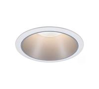 Paulmann 93409 Lampada da incasso LED Cole rotonda incl. 1 faretto da incasso dimmerabile da 6,5 Watt bianco, argentato apparecchio da incasso plastica, zinco-alluminio spot da soffitto 2700 K