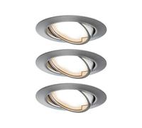 Paulmann 93421 Base Lampada da incasso Kit da 3 LED (monocolore) LED 15 W Ferr