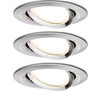 Paulmann Lampada da incasso Nova Coin PLM 93447, 6W, 2700K, 50°, rotonda, Ferro