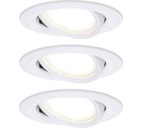 PLM 93485 - Lampada da incasso a LED Nova, 3 x 6,5 W, 2700 K, bianco opaco