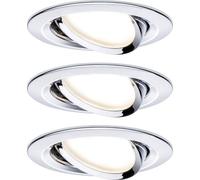 Paulmann 93488 Nova Lampada da incasso Kit da 3 LED (monocolore) LED 18 W Crom