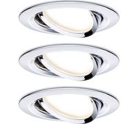 Paulmann Nova Coin 3 faretti LED tondi, cromo Paulmann