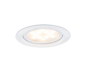 Paulmann 93555 - Lampada da incasso a LED Micro Line, rotonda, 1 x 4,5 Watt, luce bianca per armadio, in metallo, 2700 K