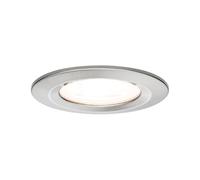 Paulmann 93633 Lampada da incasso LED Nova tonda faretto da incasso da max. 35 Watt ferro spazzolato spot zinco-alluminio apparecchio da incasso GU10