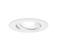 Paulmann 93672 Lampada da incasso LED Nova Plus tonda orientabile 6W IP65 dimmerabile bianco opaco spot zinco-alluminio 4000 K GU10