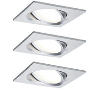PLM 93680 - Lampada da incasso Nova Plus Coin, 3x6 W, 2700 K, 50°, ad angolo