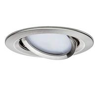 Paulmann 93865 A + + To A, Lampada da Incasso a Soffitto, In Alluminio, 6.8 W, Ferro Spazzolato, 8.4 x 84 x 5 cm