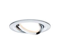 Paulmann 93879 Lampada da Incasso LED Coin Slim Tonda orientabile incl. 1x6,8W dimmerabile Cromo Spot Zinco-Alluminio 2700 K, 6.8 W, 230 V