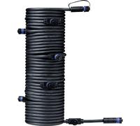 Paulmann 93931 Sistema di Illuminazione Plug & Shine 7Fach-Verteiler, Nero 24 V