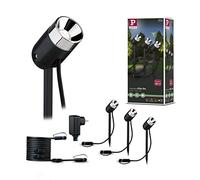 Paulmann Lampada da esterno Plug&Shine Pike 94242 – Set base 3×3,5W dimmerabile 3000K antracite
