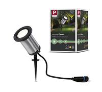 Paulmann 94285 Plug & Shine apparecchio per esterni LED Spot Classic incl. 1 lampada da 5,1 Watt protezione dai getti d’acqua IP65 antracite illuminazione da giardino metallo bianco caldo 3000 K