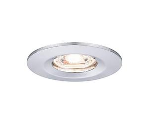 Paulmann 94302 Nova mini Plus lampada da incasso LED Coin rotonda orientabile incl. 1 faretto da incasso da 4 Watt dimmerabile cromo apparecchio da incasso alluminio bianco caldo 2700 K