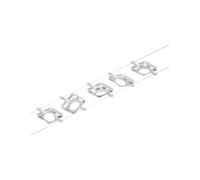 Paulmann RoundMac DC 94420 - Set di cavi LED con 5 x 4,5 W, espandibili, cromati opachi, 3000 K