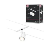 Paulmann Funsytem Cup 94468 - Faretto singolo max. 10 W, bianco opaco, plastica cromata, guida in metallo GU5,3