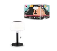 Paulmann 94607 Solare LED Bartja IP44 2700K Nero USB-C Batteria Portatile apparecchio da Tavolo