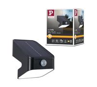 Paulmann 94608 Solar LED wallwasher LeslyTwilight-Controlled Motion Detector (IR) IP65Square 113x126mm3000K 5.5W 400lm antracite plastica