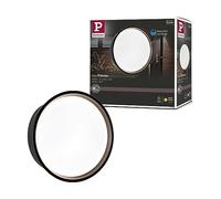 Paulmann 94696 Lampada LED per esterni lampada da parete Platomo resistente all’acqua di mare IP44 rotonda 180mm 3000K 14,5W 1200lm 230V nero plastica