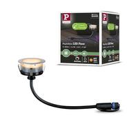 Paulmann 94721 Plug & Shine Lampada LED per esterni faretto da incasso a pavimento Floor delicata per gli insetti IP67 2200K 2W 2 W, Argento, ⌀ 70mm