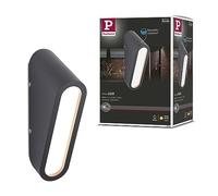 Paulmann 94733 Lampada LED per esterni lampada da parete Cliff resistente all’acqua di mare IP44 64x116mm 3000K 9,5W 300lm 230V antracite alluminio