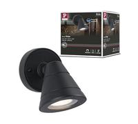 Paulmann 94734 Lampada LED per esterni lampada da parete Trian resistente all’acqua di mare IP44 rotonda 100x125mm max. 35W antracite GU10