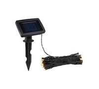 Paulmann 94877 - Ghirlanda solare Aurinka IP44, 3000 K, 60 x 3 lm, colore: Nero
