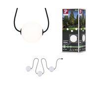 Paulmann 94912 Plug & Shine - Catena luminosa a LED Naima, IP67, 3000 K, 3 x 1 W, 1,71 m, colore: Nero