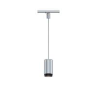 Paulmann 95403 Sistema a binario ProRail3 Lampada di sospensione Corus max. 50 W Argento Binario in Metallo, Materiale plastico Sistema di illuminazione E27