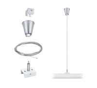 Paulmann 95584 Sistema di illuminazione su binario trifase ProRail3 Accessori Sospensione a cavo 3 m Bianco Sistema di illuminazione su binario trifase in Metallo Illuminazione per aree commerciali