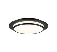 Paulmann 96785 Plafoniera LED 3-step-dim Egron 2700K 750lm 230V 16W dimmbar nero opaco lampada da parete e soffitto