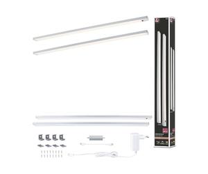 Paulmann 98616 Lampada sottopensile LED Inline set da 2 2x6W 550x26mm 2x500lm 24V cromo opaco 3000K dimmerabile