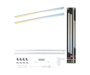 Paulmann 98617 Lampada sottopensile LED Inline set da 2 2x6W 550x26mm 2x500lm 24V cromo opaco Tunable White