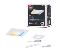 Paulmann 99961 Lampada per mobili a LED Clever Connect Spot Pola Tunable White 12 V, quadrata, incl. 1x2,5 Watt, dimmerabile, Bianco opaco, materiale plastico, 2700-6500 K