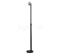 Paulmann 79717 Lampada da terra LED Aldan incl. 1x8,5 / 1x7 Watt dimmerabile lampada a terra nero, alluminio lampada a stelo bianco caldo 2700 K