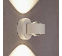 Paulmann 71291 Lampada da parete a LED a batteria Zorik IP44 dimmerabile 2700K 100 mm 2x1,1W bianco