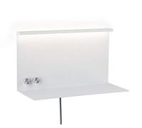 Paulmann Applique a LED Jarina 3000K 4,5W Bianco | Dimmerabile, flusso luminoso 370 lm, con porta USB, montaggio sulla Parete o su presa di corrente