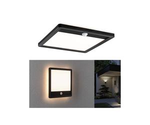 Paulmann applique da esterni LED Lamina, nera, sensore, IP44 Paulmann