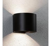 Paulmann Applique da esterni LED ricaricabile Nyora, nera, 14 cm, con sensore, IP44 Paulmann