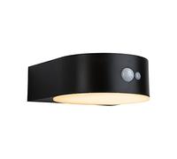 Paulmann 94730 Lampada solare LED da parete Eileen con rilevatore di movimento IP44 2200K 300lm luce delicata per gli insetti nero