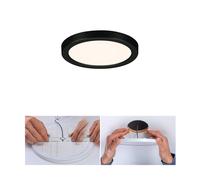 Paulmann Areo Pannello LED rotondo nero 3000K Ø11,8cm Paulmann