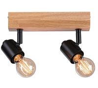 Paulmann Arvid lampada da soffitto 2x20 W nero-legno 66771