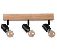 Paulmann Arvid lampada da soffitto 3x20 W nero-legno 66772