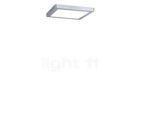 Paulmann Atria Lampada da soffitto LED quadrato, cromo opaco - 22 x 22 cm
