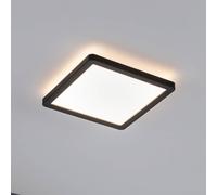 Paulmann 71000 LED Atria Shine 190 x 190 mm, rettangolare, incl. 1 x 11,2 W, bianco caldo, nero, pannello di luce in plastica, 3000 K, 190x190mm