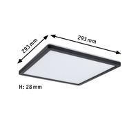 Paulmann Atria Shine Pannello on/off nero 840 29x29 Paulmann