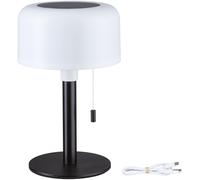 Paulmann 94607 Solare LED Bartja IP44 2700K Nero USB-C Batteria Portatile apparecchio da Tavolo