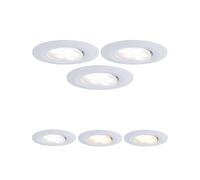 Paulmann Calla bianco, accensione/spegnimento, orientabile, CCT, Ø 9 cm, set da Paulmann
