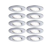 Paulmann Calla cromata, accensione/spegnimento, orientabile, 4.000 K, 9 cm, set Paulmann