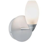 Paulmann 70838 Applique Carina lampada da parete max. 28 Watt IP44 cromo opaco, satinato lampada per soggiorno metallo, vetro lampada per corridoio G9