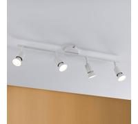 Paulmann 66754 Faretto Carolina a 4 luci Max. 4x10 Watt plafoniera Bianco Opaco Spot Metallo GU10, 4 unità